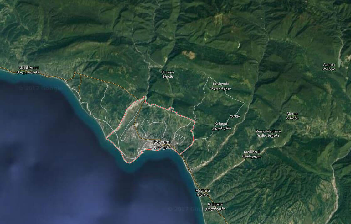 Sukhumi satellite map